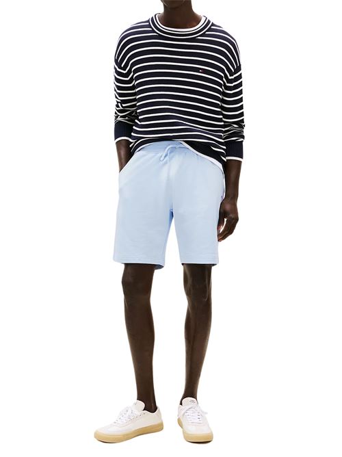 Pantaloncino uomo celeste in spugna Tommy Hilfiger | MW0MW37240C1O